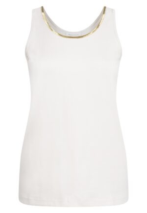 Tramontana Singlet Lurex Tape Q05-20-401 Tops En Singlets 006800-stone