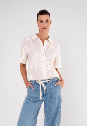 Maicazz Tinsley Blouse Su26.20.507 Blouse Flower Embr