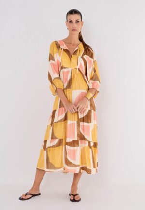 Maicazz Frouke Dress Su26.40.038 Jurk Boho Geo