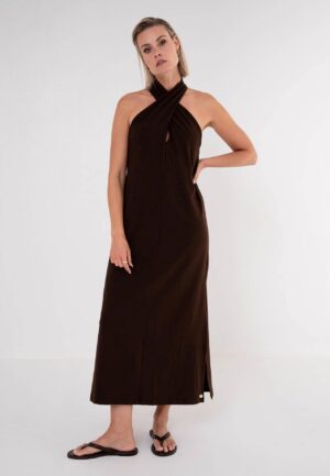 Maicazz Tessa Dress Su26.40.510 Jurk Choco