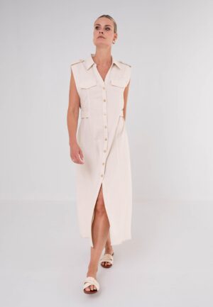 Maicazz Trisa Dress Su26.40.513 Jurk Light Sand
