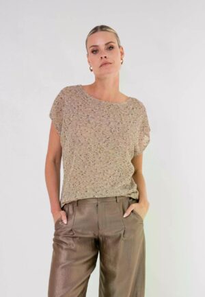 Maicazz Tyra Top Su26.60.520 T-shirt Korte Mouw Sand