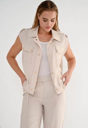 Zizo Teni - Jacket Su26.teni.002 Gilets Light Sand