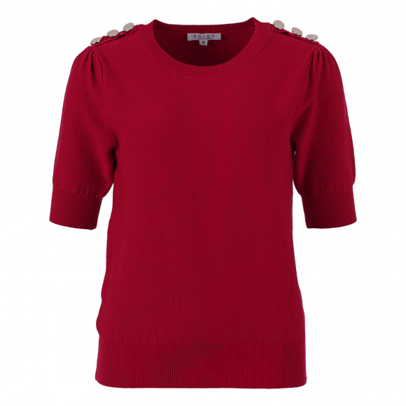 Enjoy - Rood | Dames | Trui | Rood | M | regular | Kamst mode