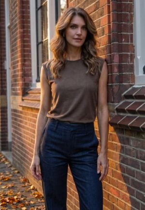 Elvira Casuals Top Lina Bs - 300 Tops En Singlets 109 Taupe