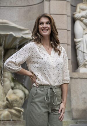 Elvira Casuals Blouse Darcy E1 26-017 Blouse 15 Off White