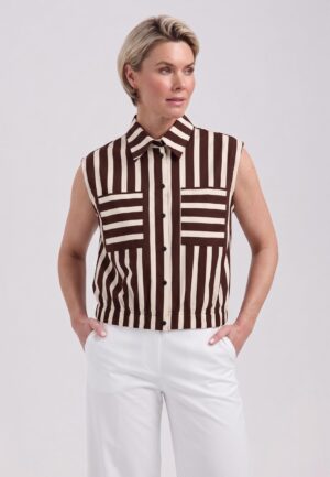 Lady Day Isa L30.380.3249 Blouse Doub Stripe