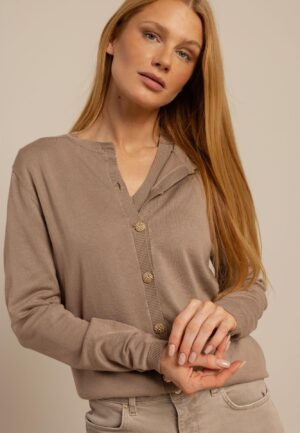 Studio Anneloes Jerry Cardigan 13693 Vest 2200 Latte