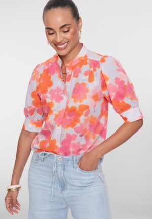 Geisha Blouse 63488-20 Blouse 250 Orange/pink