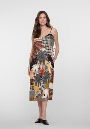 Geisha Dress 67407-20 Zomerjurkjes 775 Brown/sand/black
