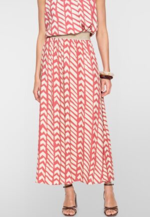 Geisha Skirt 66363-20 220 Coral Red/sand