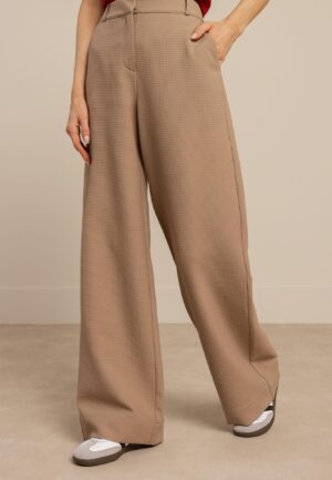 Studio Anneloes Lexie Waffle Trousers 13667 Broek 2200 Latte