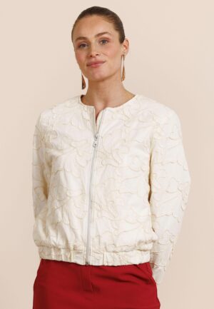 Studio Anneloes April Embroidery Jacket 13683 Jackets 1700 Ecru