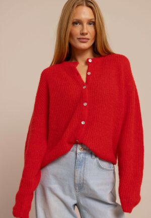 Studio Anneloes Bibi Spring Cardigan 13699 Vest 2800 Coral Red