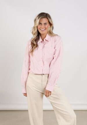 Nukus Nowi Blouse Stripe Nks02162 Blouse 30 Blush