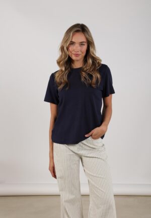 Nukus Luna Shirt Nks04012 T-shirt Korte Mouw 70 Navy