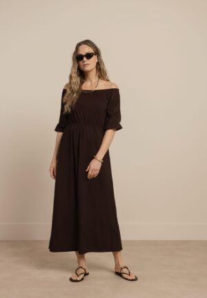 Studio Anneloes Saturday Dress 13803 Jurk 8700 Espresso