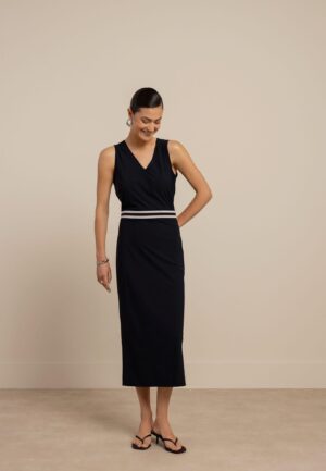 Studio Anneloes Tirza Tape Dress 13804 Zomerjurkjes 6900 Dark Blue
