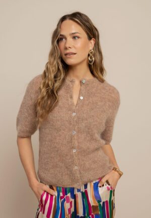 Studio Anneloes Bibi Sl Cardigan 13811 Vest 2200 Latte