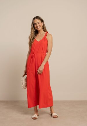 Studio Anneloes Carise Dress 13817 Lange Jurken 2800 Coral Red