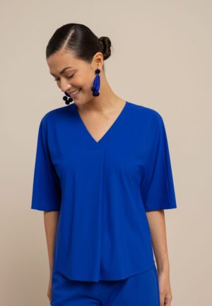 Studio Anneloes Marly Top 13821 T-shirt Korte Mouw 7301 Electric Blue