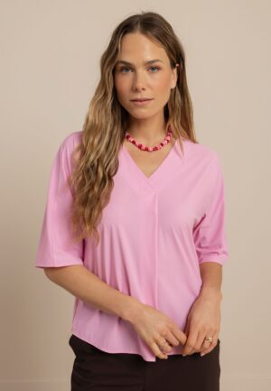 Studio Anneloes Marly Top 13821 T-shirt Korte Mouw 4400 Pop Pink