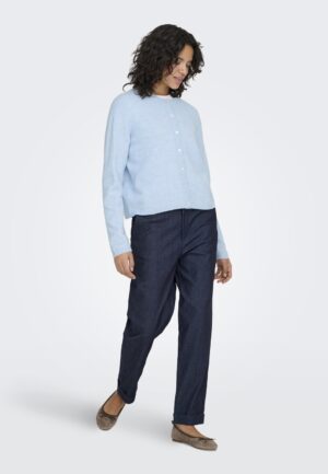 Only Onlsimoni L/s O-neck Cardigan Knt Noos Vest Cashmere Blue