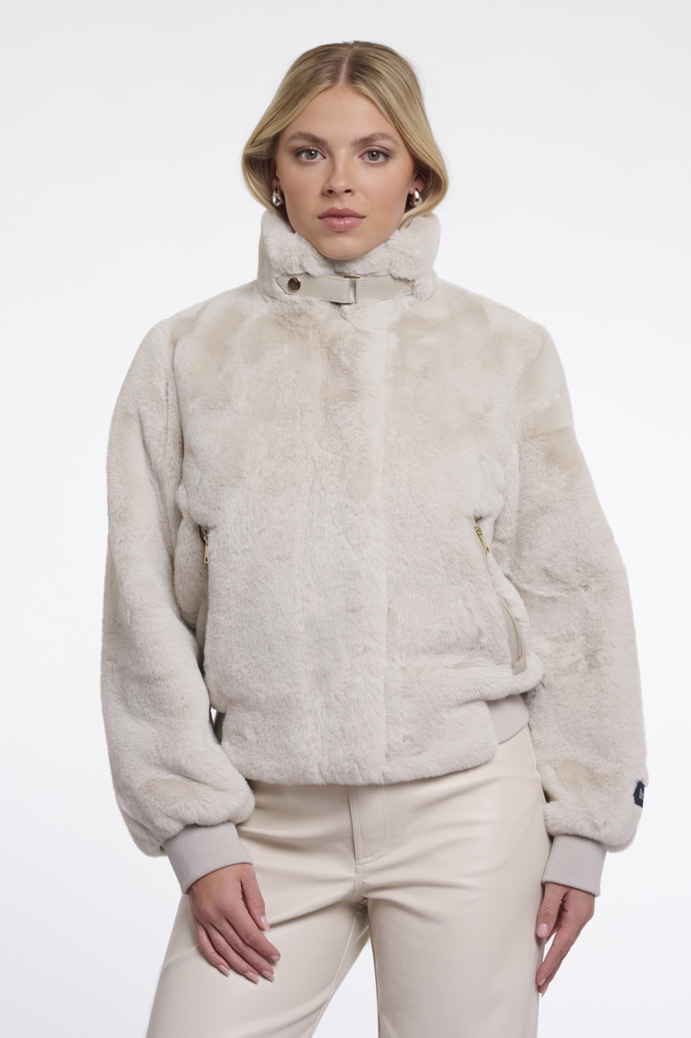 Rino - Pelle Ambra.7002611 Short Faux Fur Jacket Jackets 9030 Birch
