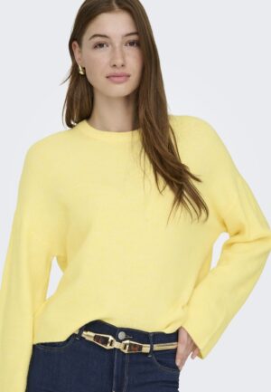 Only Onlsimoni L/s O-neck Pullover Knt Noos Trui Mellow Yellow