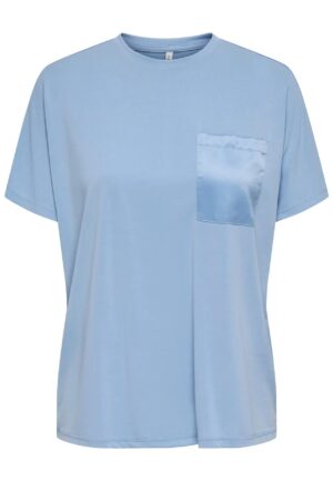 Only Onlfree S/s Pocket Top Jrs Tops En Singlets Soft Chambray