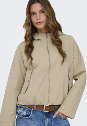 Only Onlbealo Hood Jacket Otw Noos 15336162 Jackets Humus Silver Trim