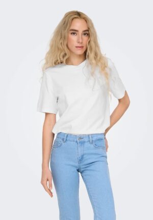 Only Onlmonja S/s Tee Jrs Noos 15320892 T-shirt Korte Mouw White