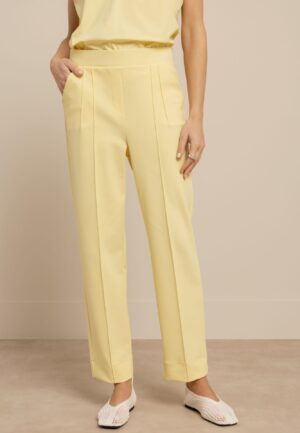 Studio Anneloes Roisin Bonded Trousers 13874 Broek 2100 Butter Yellow