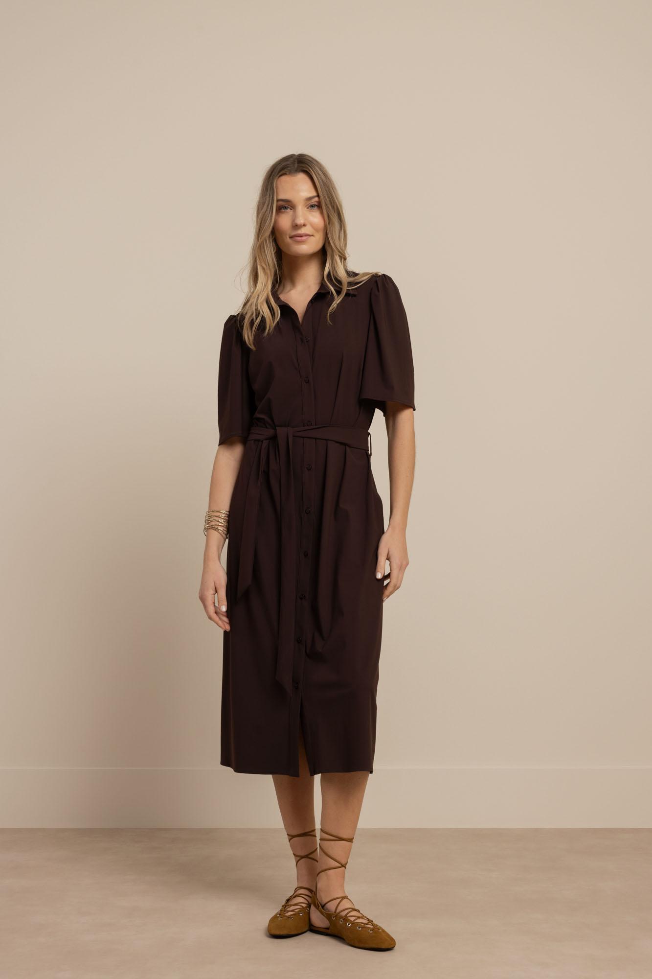 Studio Anneloes Poppy Butterfly Dress 13884 Jurk 8700 Espresso