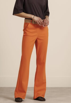 Studio Anneloes Flair Bonded Trousers 13891 Flared 2600 Orchid Orange