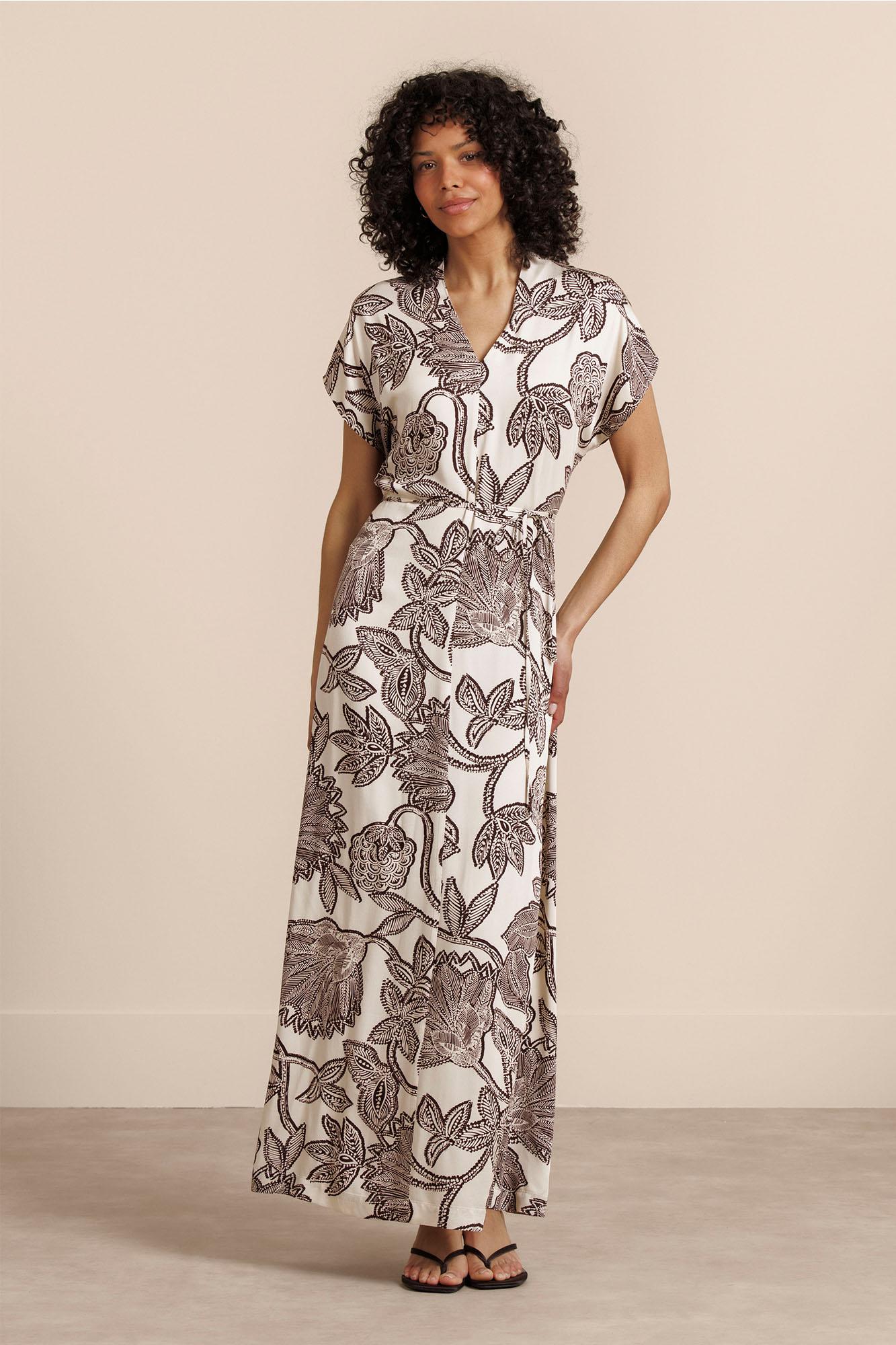 Studio Anneloes Andra Flower Dress 13963 Jurk 1486 Kit/chestnut