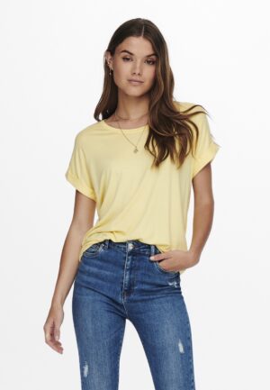 Only Onlmoster S/s O-neck Top Noos Jrs T-shirts Pale Banana