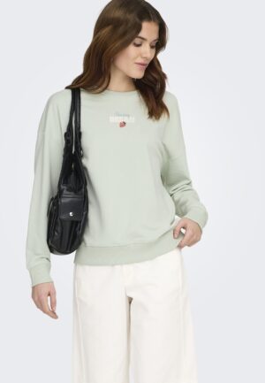 Only Onlkita L/s Sweat Box Ub Cs Swt Sweater Green Lily