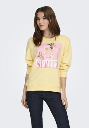 Only Onlkita L/s Sweat Box Ub Cs Swt Sweater Sunlight