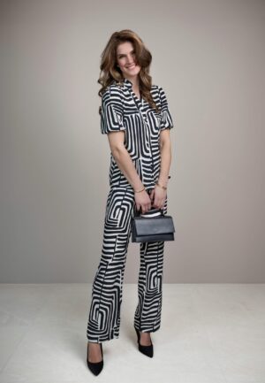 Elvira Casuals Trouser Abby E2 26-064 Broek 940 African Zebra