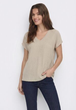 Only Onlkaylie Ss Structure Top Pnt T-shirts Pure Cashmere