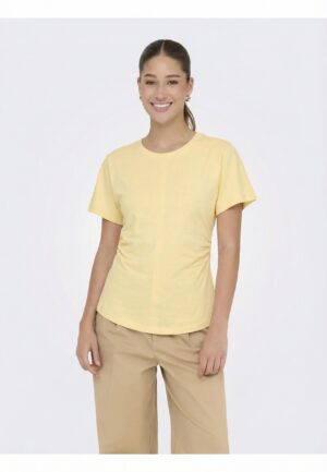 Only Onlmarie S/s Ruching Top Jrs Noos T-shirts Sunlight
