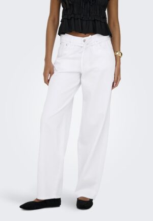 Only Onlgianna Mw Straight Dot211 Dnm Noos Straight Leg White
