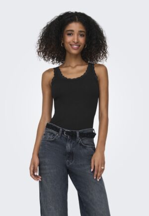 Only Onlsara Sharai Tank Top Jrs Noos Tanktops Black