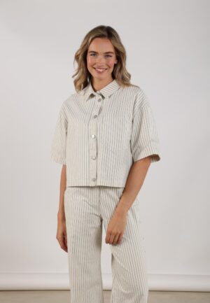 Nukus Tamar Blouse Stripe Nks02170 Blouse 219 Offwhite/navy