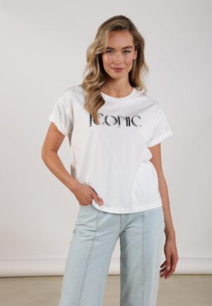 Nukus Reese Shirt Iconic Nks04025 T-shirt Korte Mouw 219 Offwhite/navy