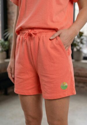 Only Onlminna Sweat Shorts Cs Pr Swt Korte Broeken Fiery Coral