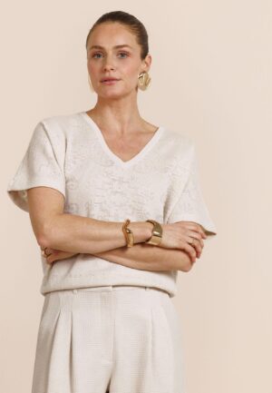 Studio Anneloes Robin Paisley Top 13774 T-shirt Korte Mouw 1400 Kit