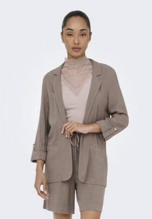 Only Onlsiesta 3/4 Open Linen Bl Blazer Tlr 15322274 Blazers Walnut
