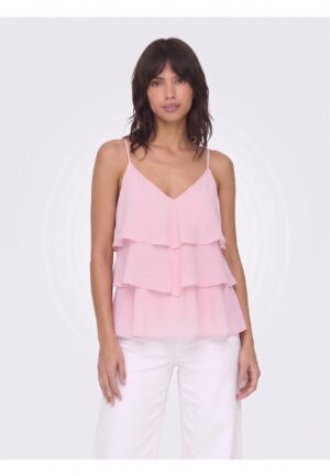 Only Onllinn Life Flounce Singlet Wvn Noos Tops En Singlets Romance Rose